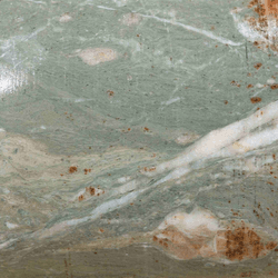 the rock core sample it's a very pretty duck-egg green color