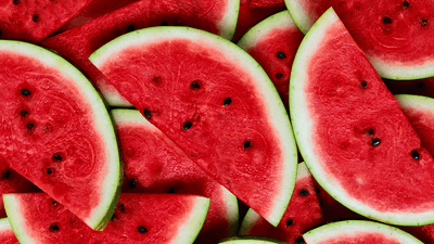 Watermelon slices.