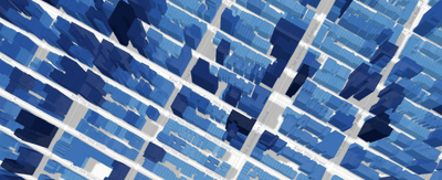 Big old buildings in New York, shown in the new GlobalBuildingAtlas map.