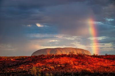 Uluru, also one of the world's most photogenic rocks, is located in Northern Territory, Australia.