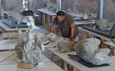 Pompeii victims plaster casts