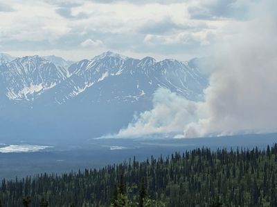 Wild fires in Alaska. 