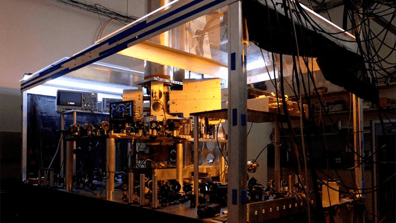 NIST’s current primary frequency standard, a cesium fountain atomic clock.