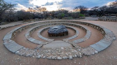Hoba Meteorite, biggest meteorite that has been found on Earth until today, Namibia