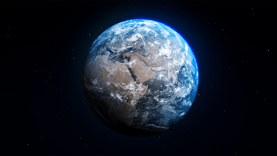 The Earth from space.