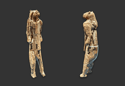 The lion man from the Stadel Cave in Hohlenstein, Lonetal.