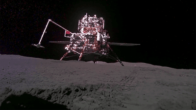 China's Chang’e-6 probe on the Moon.