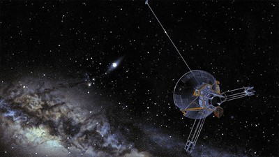 Pioneer 11 in space (artist impression).