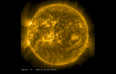 Hard as it may be to believe, this is the Sun being relatively quite, hours after a giant flare directed at the Earth.