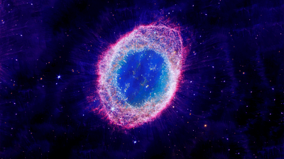 A nebula in space.