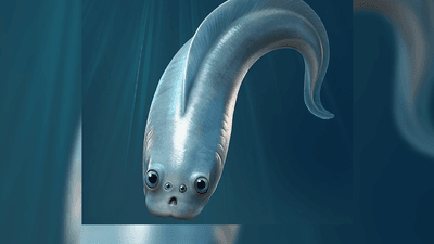 Artist's interpretation of how a myllokunmingid looked 518 million years ago, when four eyes were a safety feature.