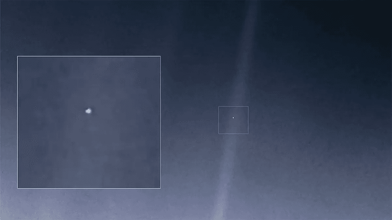 Pale Blue Dot: The most distant image we have of Earth.