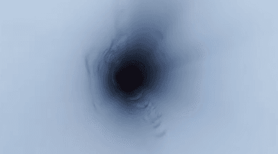 Scientists used hot water to drill a borehole roughly 1,000 meters (3,300 feet) deep in Thwaites Glacier, Antarctica. 
