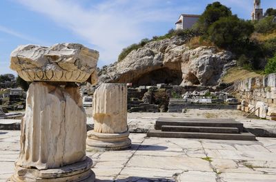 Remains of the ancient temple at Eleusis