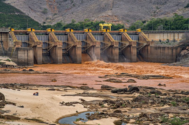 Doce River, river of mud in 'Minas Gerais', Brazil, Mariana disaster by Samarco