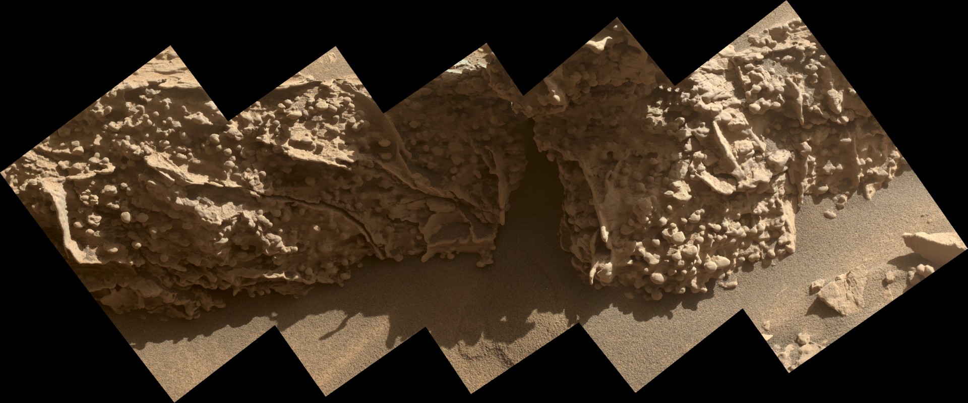 the side of a ridge showing many of these nodules. the side of a ridge showing many of these nodules.