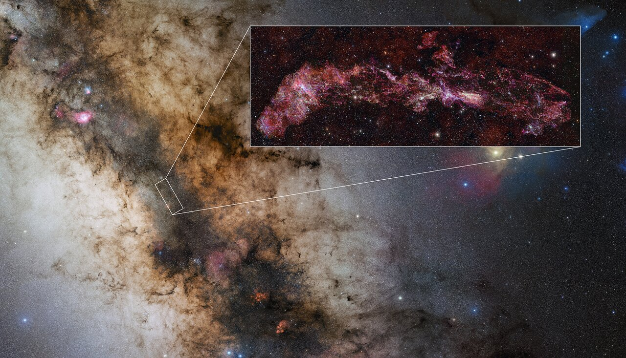 Central Molecular Zone: A 650-Light-Year-Long Turbulent Web Of Gas