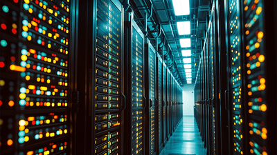 A server room.