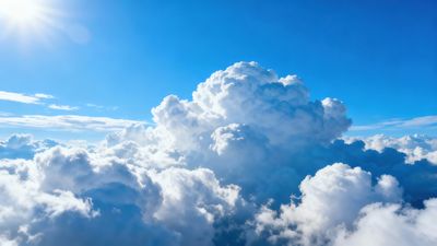 Cumulus clouds