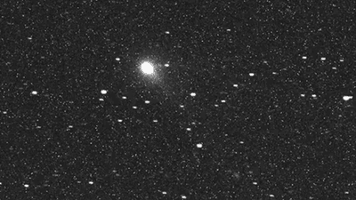 An image of 3I/ATLAS captured by ESA's JUICE spacecraft on its way to Jupiter.