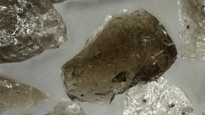 Volcanic glass chips from the Krafla magma chamber