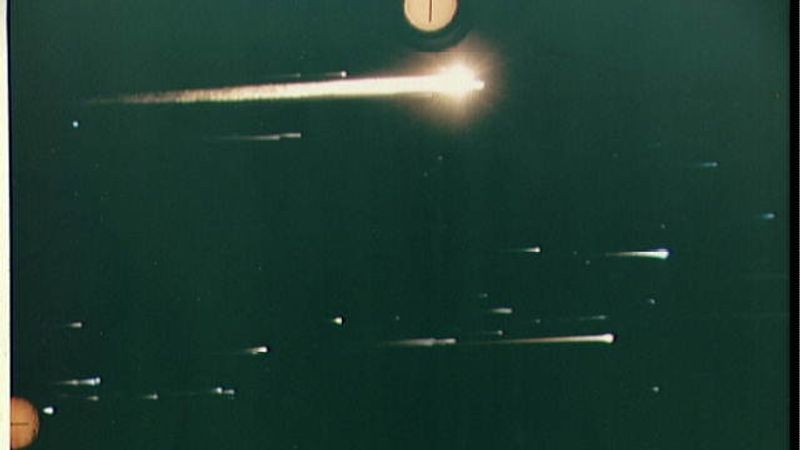Apollo 8 re-entry on December 27, 1968, as observed from the Apollo Range Instrumentation Aircraft
