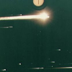 Apollo 8 re-entry on December 27, 1968, as observed from the Apollo Range Instrumentation Aircraft
