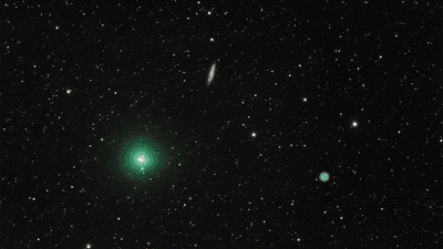 The green glow of comet 41P/Tuttle-Giacobini-Kresak, seen in March 2017.