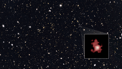 Galaxy GN-z11, near where the candidate Population III stars were identified.