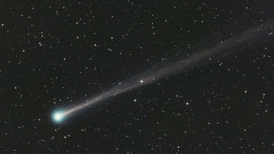 Comet C/2025 R3 (PanSTARRS) seen on 8 April.