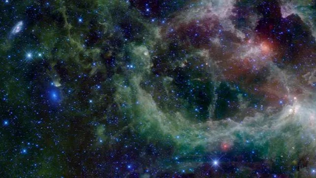 wispy cliuds extend throughout the images and make the galaxies behind poorly visible even here wispy cliuds extend throughout the images and make the galaxies behind poorly visible even here