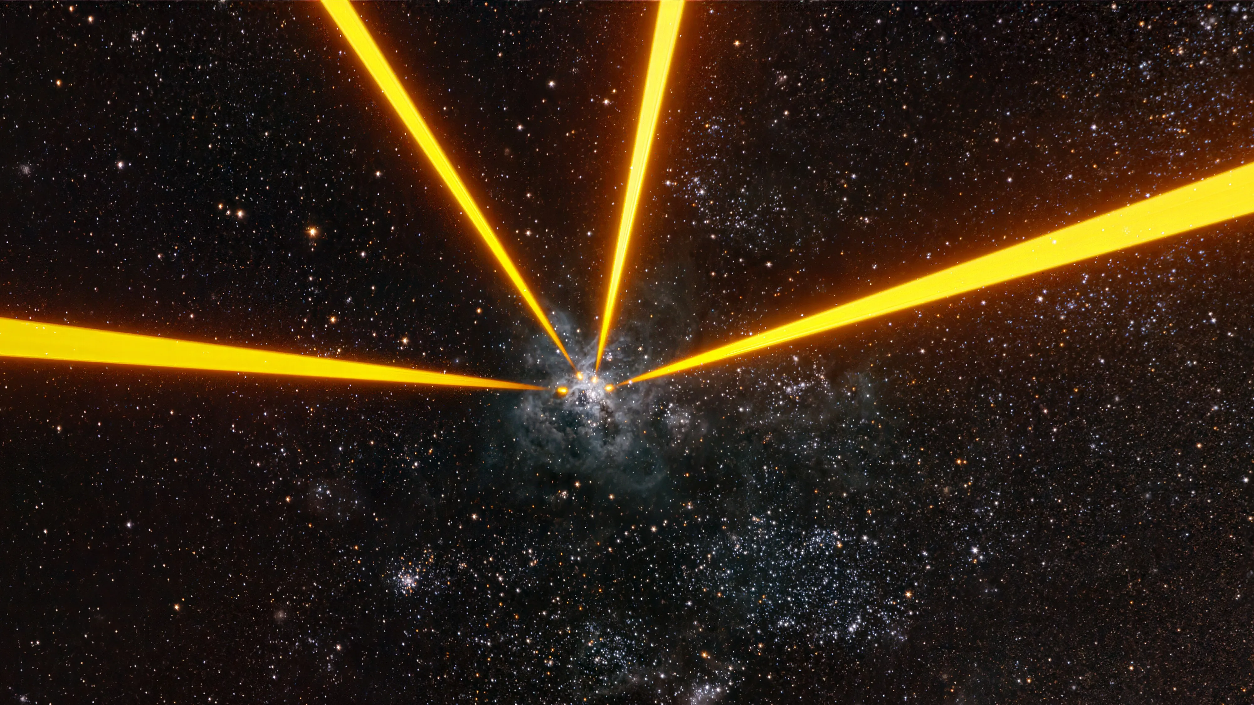 Not An Intergalactic Battle – All Four Very Large Telescopes Use
