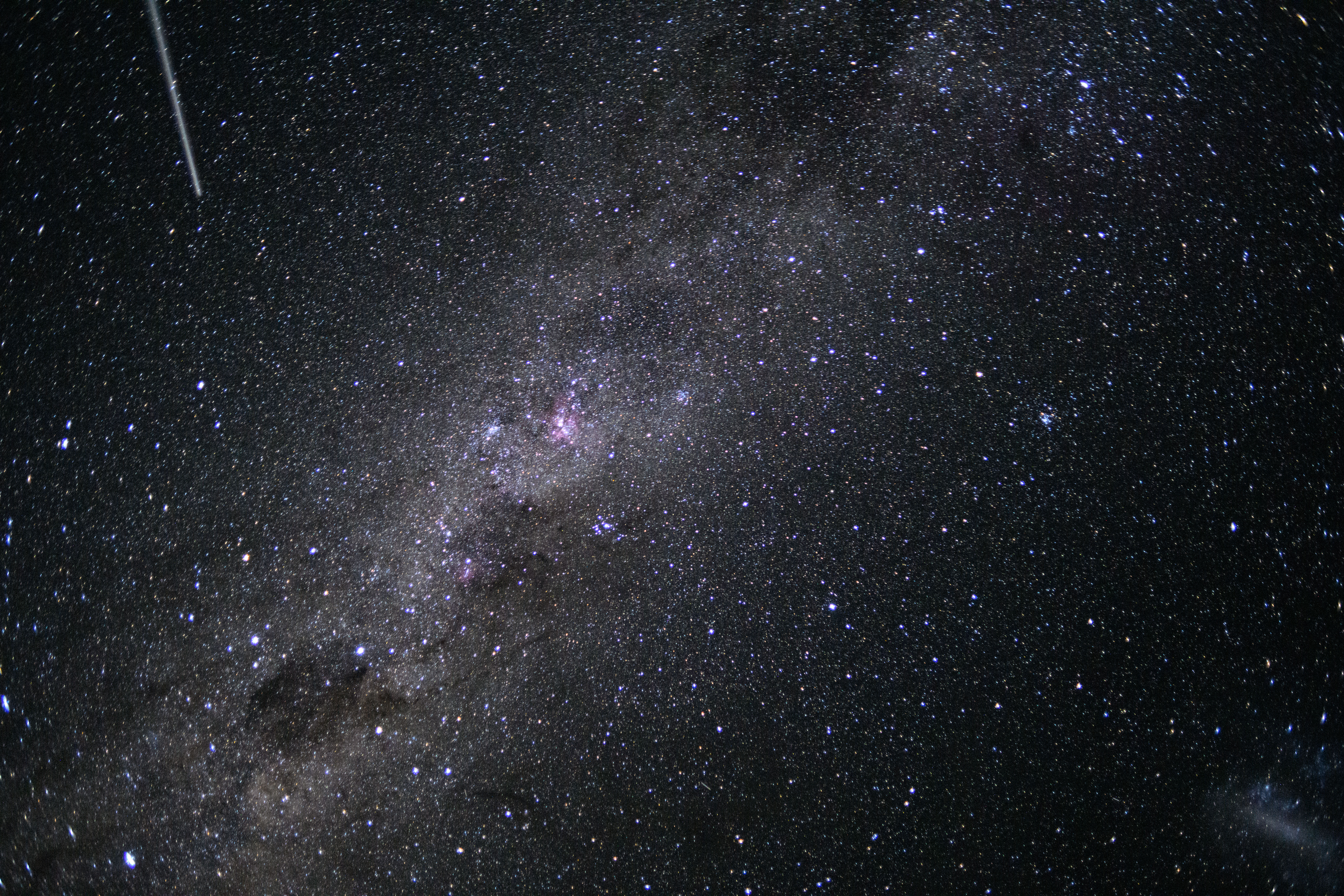 The central band of the Milky way and countless stars are visible in this photo from deep space The central band of the Milky way and countless stars are visible in this photo from deep space
