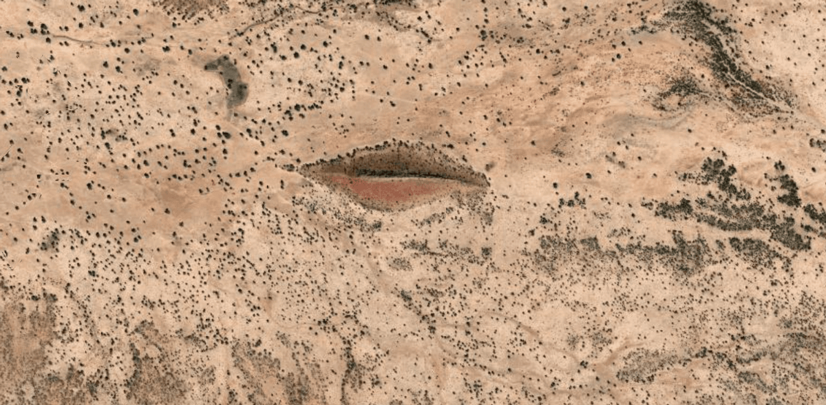 A Giant Pair Of Human Lips Appears To Smooch At You From The Sudanese Desert On Google Earth