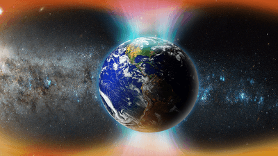 Illustration of Earth's magnetic field.