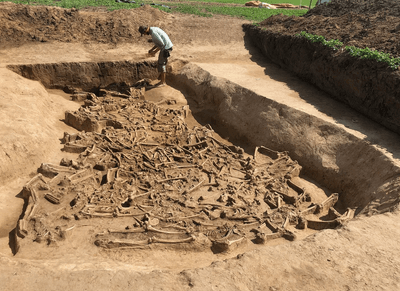 Uncovering and recovering such a find is a special challenge for the archaeologists.