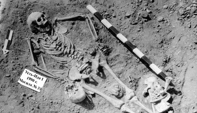 Evidence of the plague was found in this shared grave containing a boy (aged 12-15 years old) and a girl (aged 13-16 years old).