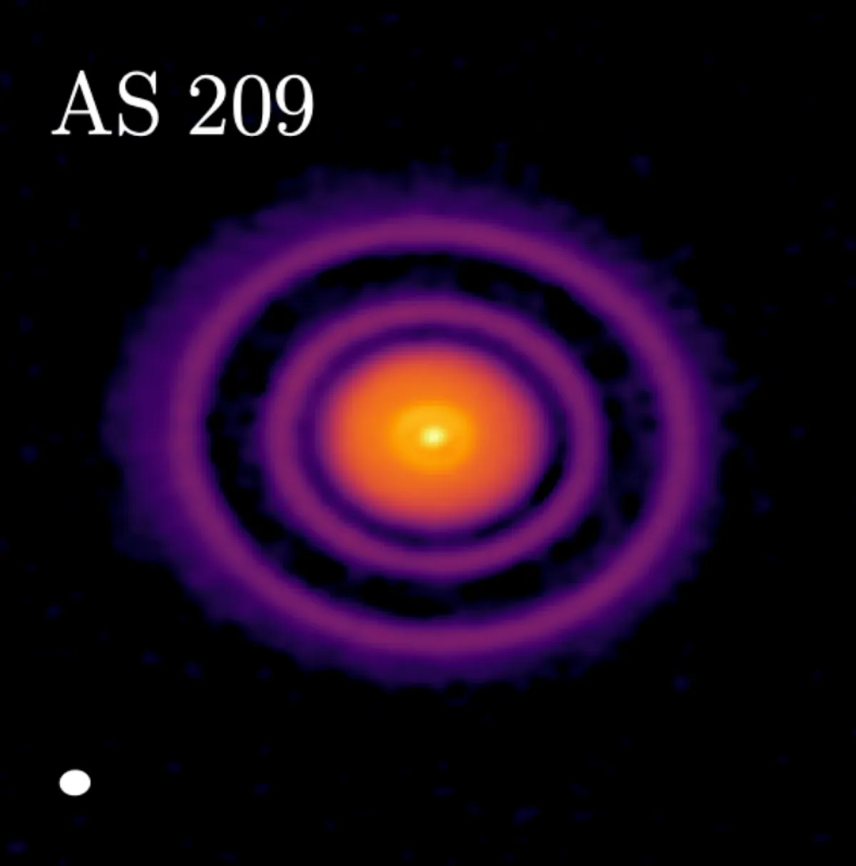 three concentric rings of different thickness are visible in this image