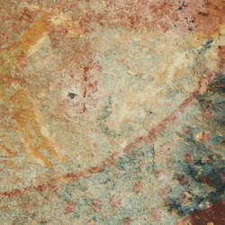 Painting of an elusive animal with downward tusks created by the San in the early 1800s.  