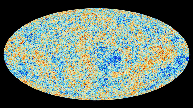 Map of the cosmic microwave background.
