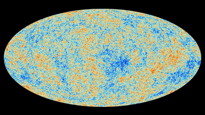 Map of the cosmic microwave background.