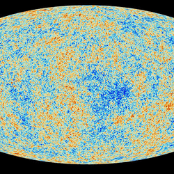 Map of the cosmic microwave background.