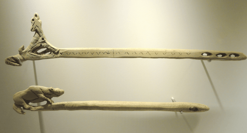 A prehistoric atlatl