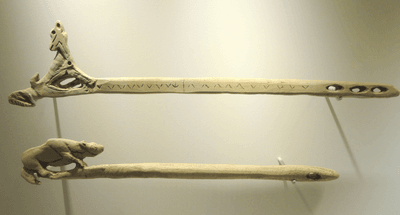 A prehistoric atlatl