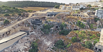 The cave is located on the outskirts of Fureidis, a town south of Haifa in northern Israel.
