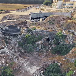 The cave is located on the outskirts of Fureidis, a town south of Haifa in northern Israel.