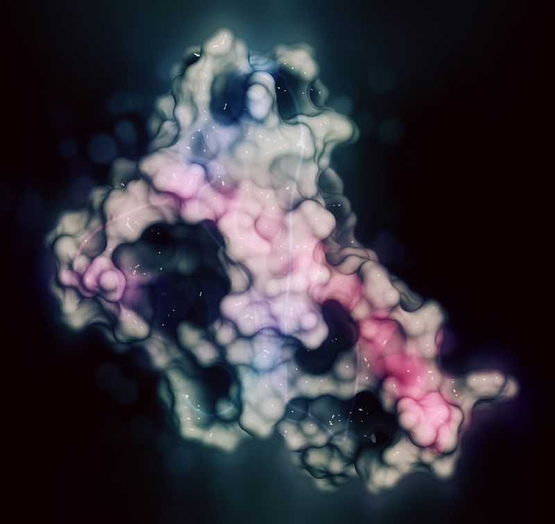 a medical illustration of a Prions, 3d rendering