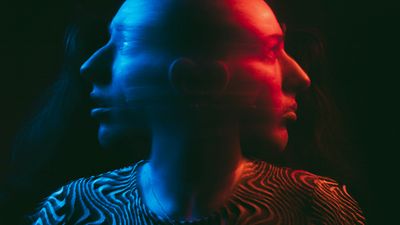 A strange abstract of image of a face two