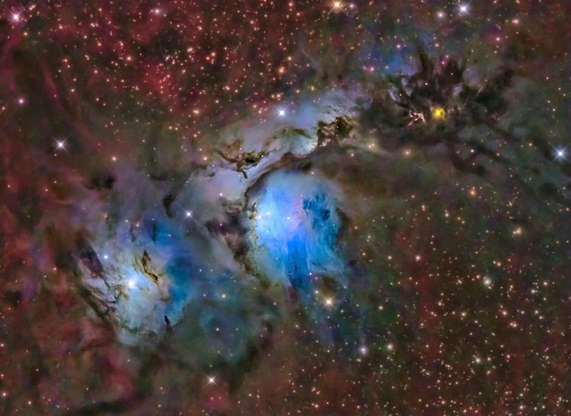 Molecular cloud M78 is similar to the one close to the center of our galaxy, where the sugar erythrulose has been detected.