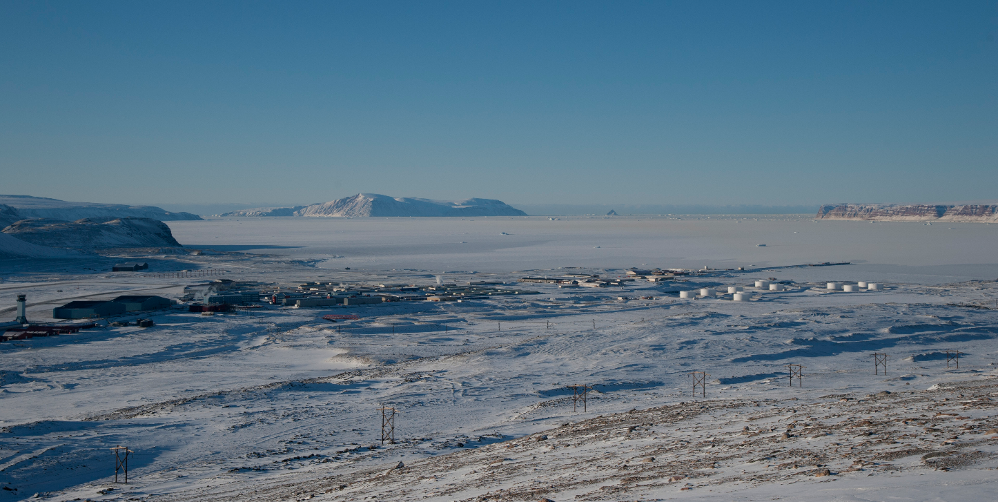 Thule Air Base, now known as the Pituffik Space Base, in northwestern Greenland. Thule Air Base, now known as the Pituffik Space Base, in northwestern Greenland.